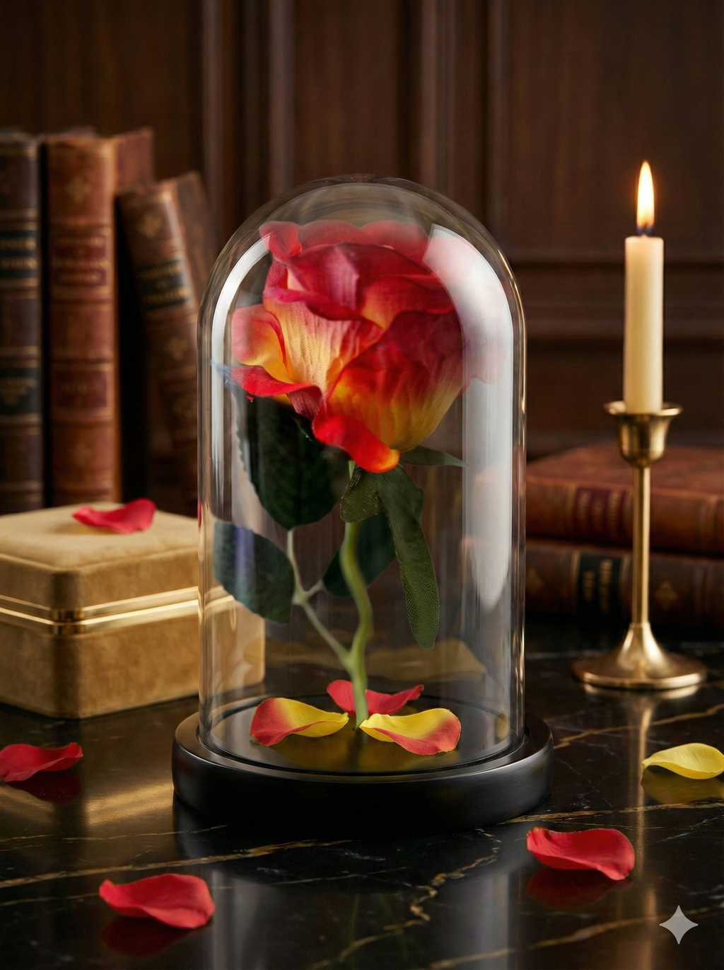 Trandafirul Etern în Cupola de Sticla – O Declarație de Iubire care Sfidează Timpul