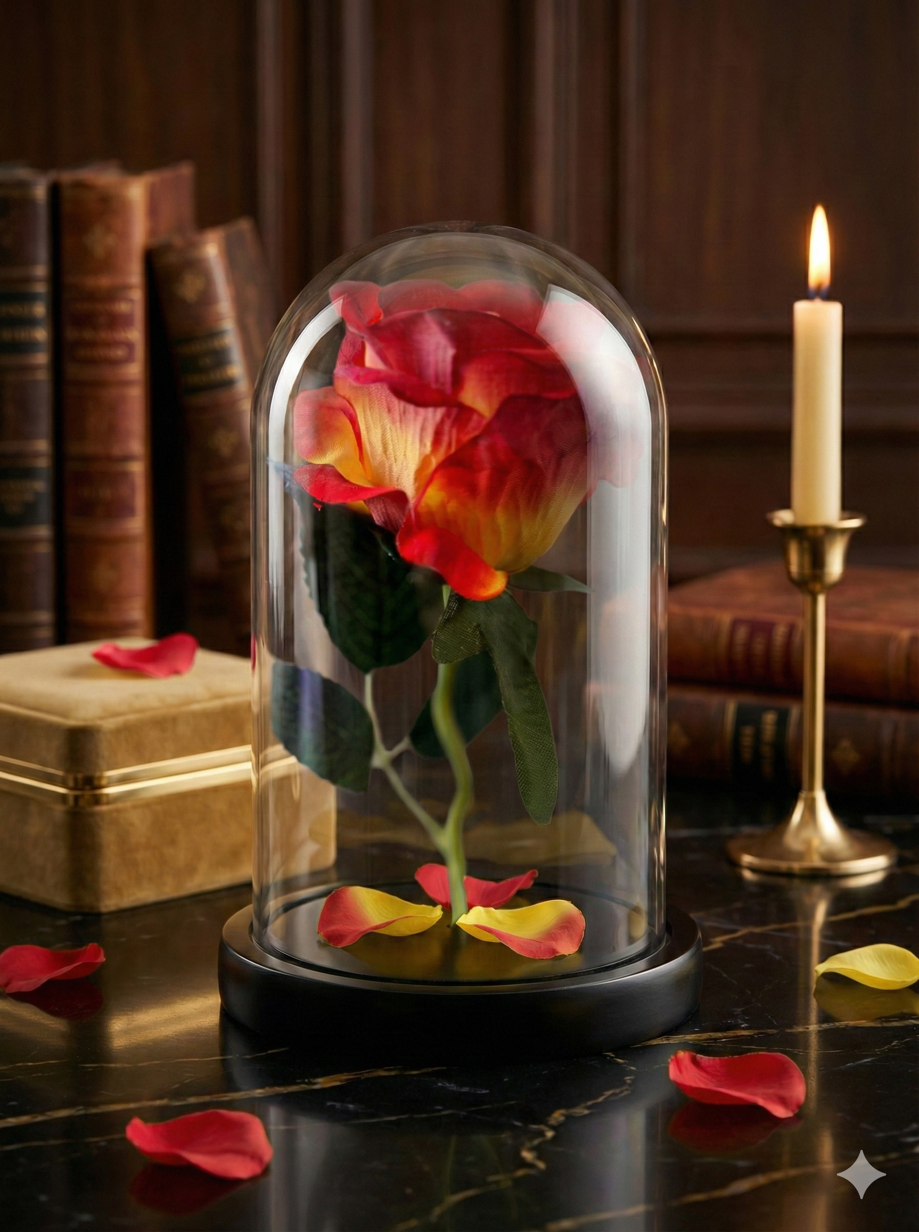 Trandafirul Etern în Cupola de Sticla – O Declarație de Iubire care Sfidează Timpul